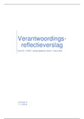 Toets 3Z.1.3 verantwoordings / reflectieverslag hulpverleningsgesprek werken aan gedragsverandering - casus Niels - beoordeeld met een 7,5