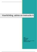 Leeruitkomst Voorlichting, advies, instructie niveau A