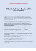 BUSLAW chp.7 Exam Questions With Correct Answers