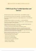 CISM Exam Prep Verified Questions and Answers