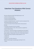 Catechism Test Questions With Correct Answers