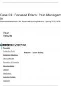 Tanner Bailey Pain Management Shadow Health Focused Exam- Transcript