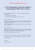 CCNA Introduction to Networks Chapter 6 Exam Questions With Correct Answers