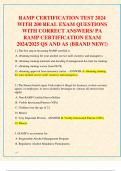 RAMP CERTIFICATION TEST 2024  WITH 200 REAL EXAM QUESTIONS  WITH CORRECT ANSWERS/ PA  RAMP CERTIFICATION EXAM  2024/2025 QS AND AS (BRAND NEW!)