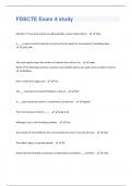 FDSCTE Exam 4 study Questions And Answers Graded A+