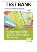 TEST BANK FOR Understanding Medical-Surgical Nursing 6th Edition by Linda S. Williams &  Paula D. Hopper , ISBN: 9780803668980 All Chapters Verified |Complete Guide A+|