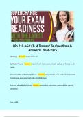 Bio 210 A&P Ch. 4 Tissues/ 84 Questions & Answers/ 2024-2025 