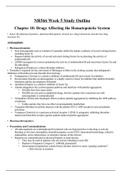 Chamberlain College of Nursing - NR566 NR 566 week 5 Study Guide / NR566 Week 5 Study Outline, Latest Spring 2022/2023 complete A+ help.