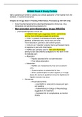 NR566 Week 4 Study Outline /  NR 566 Week 4 Study guide,latest 2022/2023