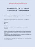 Haidt Chapters 5, 6, 7, & 8 Exam Questions With Correct Answers