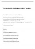 OHIO STNA EXAM 2024 WITH 100% CORRECT ANSWERS