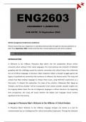 ENG2603 Assignment 3 (Detailed Answers) 2024 - Due 13 September 2024