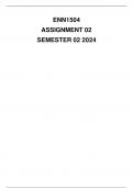 ENN1504 Assignment 2 2024 (Detailed solution)