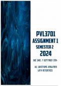 PVL3701 Assignment 1 Semester 2 2024 | Due 9 September 2024