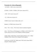 Formulas for echocardiography