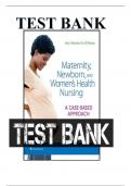 Test Bank for Maternity, Newborn, and Women's Health Nursing A Case-Based Approach 1st Edition By Amy O'Meara 9781496368218 Chapter 1-30 Complete Guide A+