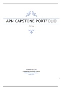 Summary NR 661 Week 5 APN Capstone Portfolio - Part 1: August 2020