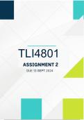 TLI4801 Assignment 2 2024 - Due 17 Sept 2024