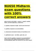 NU650 Midterm exam questions with 100- correct answers.