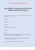 MS2- Module 2- Cardiovascular EAQ. Exam Questions With Correct Answers