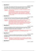 NURS 6521N Wk 9 Quiz  and Answers