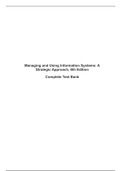 Exam (elaborations) ACCOUNTING all (Managing and Using Information Systems ) (ACCOUNTING all (Managing and Using Information Systems )) 