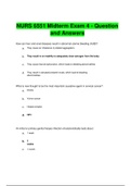 NURS 6551 Midterm Exam 4 - Question and AnswersA+