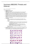 Summary BBS2001 Threats and Defense Mechanisms