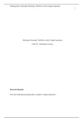 GEN103 Week 5 Final Assignment CH.docx    Helicopter Parenting: TheEffect on the College Experience  GEN103:  Information Literacy  Research Question:  How does helicopter parenting affect a students college experience?  Thesis Statement:  While students 