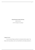 Financial Statement Analysis Final Paper.docx    Financial Statement Analysis Final Paper  Ashford University  ACC 205: Principles of Accounting l  Company Overview   Coco-Cola, Keurig Dr Pepper, and PepsiCo are carbonated soft drink companies. They belon