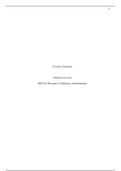 Executive Summary.docx    Executive Summary  Ashford University  MHA601 Principles of Healthcare Administration    Executive Summary  The emergency department receives a large number of patients throughout the year. The patients look forward to receiving 