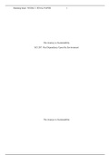 SCI 207 Final Paper.doc    The Journey to Sustainability  SCI 207: Our Dependence Upon the Environment  The Journey to Sustainability  On the journey to a more sustainable environment we hope to find a way to make our world last forever. If everyone does 