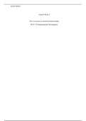 week 5 journal.docx    Journal Week 4  The University of Arizona Global Campus  BUS 370 Organizational Development  After spending the last four weeks looking at the OD consultant role and how they can affect an organization process and development by bri