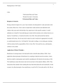 c304 task 2 final.docx    C304  Professional Roles and Values  Western Governors University   Professional Roles and Values   Response to Scenario -  Having worked in hospice for a year, I have learned a lot about patients wants and needs in the last week