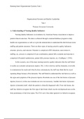 Organizational systems task 1.docx    Organizational Systems and Quality Leadership    Task 1  Western Governors University  A. Understanding of Nursing Quality Indicators  Nursing Quality Indicators is an initiative by American Nurses Association to impr