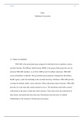 C799 Task 1  take 2.docx  Task 1  Healthcare Ecosystems  A1. Impact on Standards  TRICARE is the government payer program for uniformed service members, retirees, and their families. The Military Health System (MHS) is the group of physicians that care fo