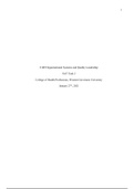 c489 task 2.docx    C489 Organizational Systems and Quality Leadership  SAT Task 2  College of Health Professions, Western Governors University  January 27th, 2021  Organizational Systems and Quality Leadership SAT Task 2  A. Root Cause Analysis  In 1996,