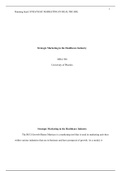 Week 3 Paper.docx    Strategic Marketing in the Healthcare Industry   MHA 506  University of Phoenix  Strategic Marketing in the Healthcare Industry   The BCG Growth-Shares Matrices is a marketing tool that is used in marketing activities within various i