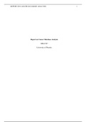 Week 2 Assignment  1 .docx    Report on Cancer Database Analysis  MHA/507  University of Phoenix    Report on Cancer Database Analysis              The National Program of Cancer Registries (NPCR) has reported the cancer cases of 5- year relative Survival