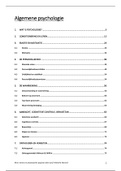 Samenvatting Algemene Psychologie, ISBN: 9789089319111  Psychologie