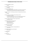 NURSING 2047 Pharmacology Exam 1 Study Guide 2021 