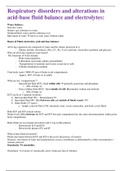 NR 507 / NR507 Advanced Pathophysiology Week 2 Study Guide | Rated A | LATEST | Chamberlaine College