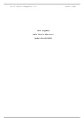 GB550 Unit 6 Assignment.docx    Unit 6: Assignment  GB550: Financial Management  Purdue University Global  1. Complete questions  Define each of the following terms:  a)Operating plan; financial plan  Operating plan “ is a short-term plant that is defined