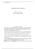 IT283  Unit 3.docx    Networking with TCP/IP Unit Assignment #3  Purdue University Global   IT283: Networking with TCP/IP    Unit Assignment #3 Part One:  1. In a short essay, explain the difference between the Ethernet II frame structure and the Ethernet