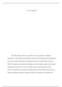 Unit 5 Assignment.docx (2)    Unit 5 Assignment  Motivated employees lead to a successful turnout for organizations. œEmployee motivation is a critical aspect at the workplace which leads to the performance of the department and even the company. Motivati