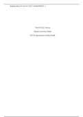 PU120 01 UNIT 2 ASSIGNMENT  1 .docx  The P.E.R.I.E. Process  Purdue University Global  PU120: Introduction to Public Health  Epidemiological Transition and Evidence-Based Public Health  The public health concern that interests me that I choose to discuss 