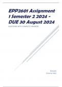 EPP2601 Assignment 1 Semester 2 2024 - DUE 30 August 2024