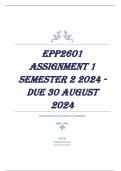 EPP2601 Assignment 1 Semester 2 2024 - DUE 30 August 2024