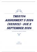 TMS3704 Assignment 5 2024 (623209) - DUE 2 September 2024