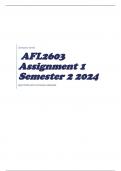 AFL2603 Assignment 1 Semester 2 2024